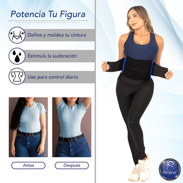 Ref. 1080 Faja tipo cinturilla con diseño deportivo.