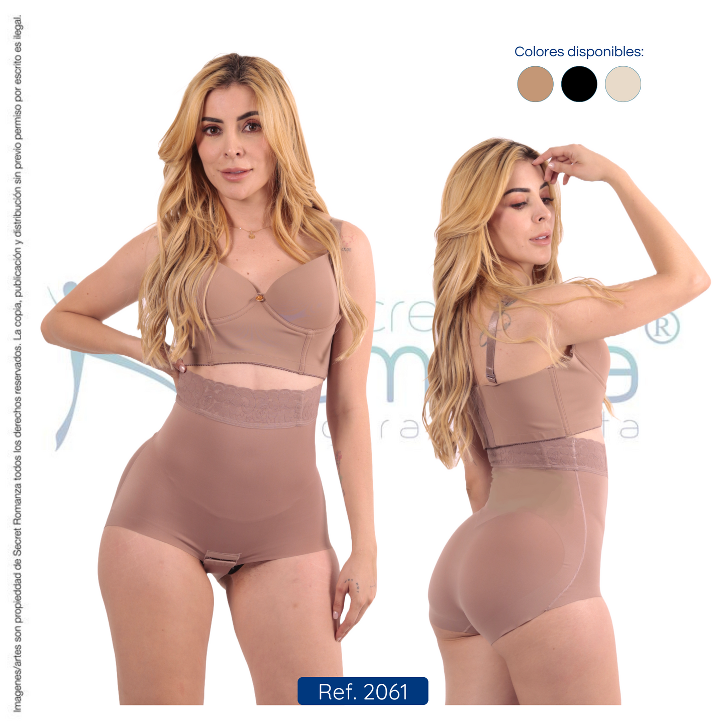 Mod. 2061 Body strapless con encaje
