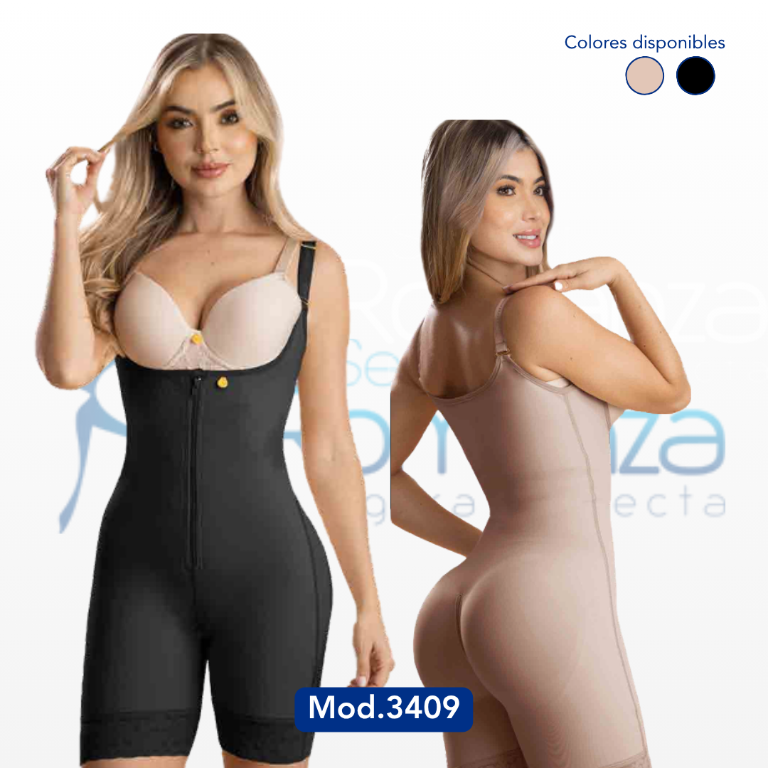 Mod. 3409 Faja Senos libres Zipper Frontal