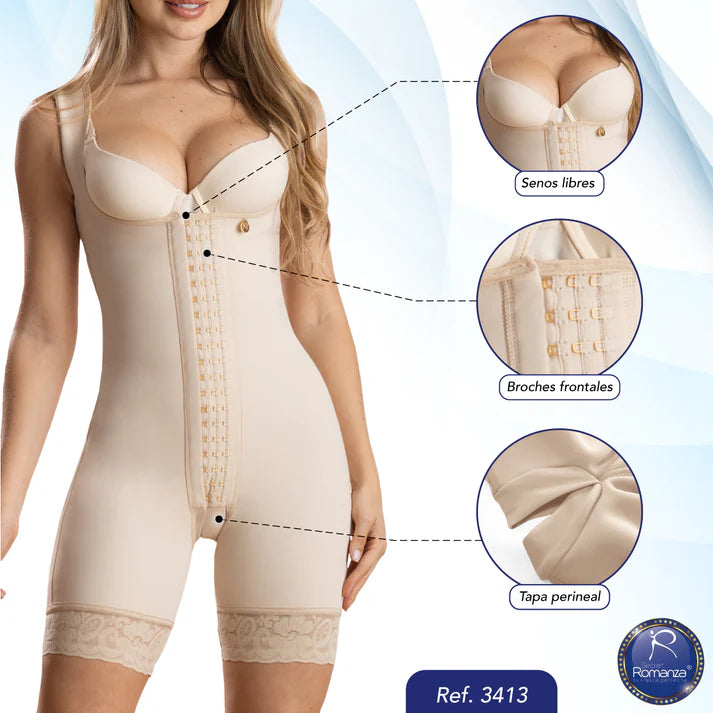 Mod. 3413 Cachetero Senos Libres con Abertura Perineal -
