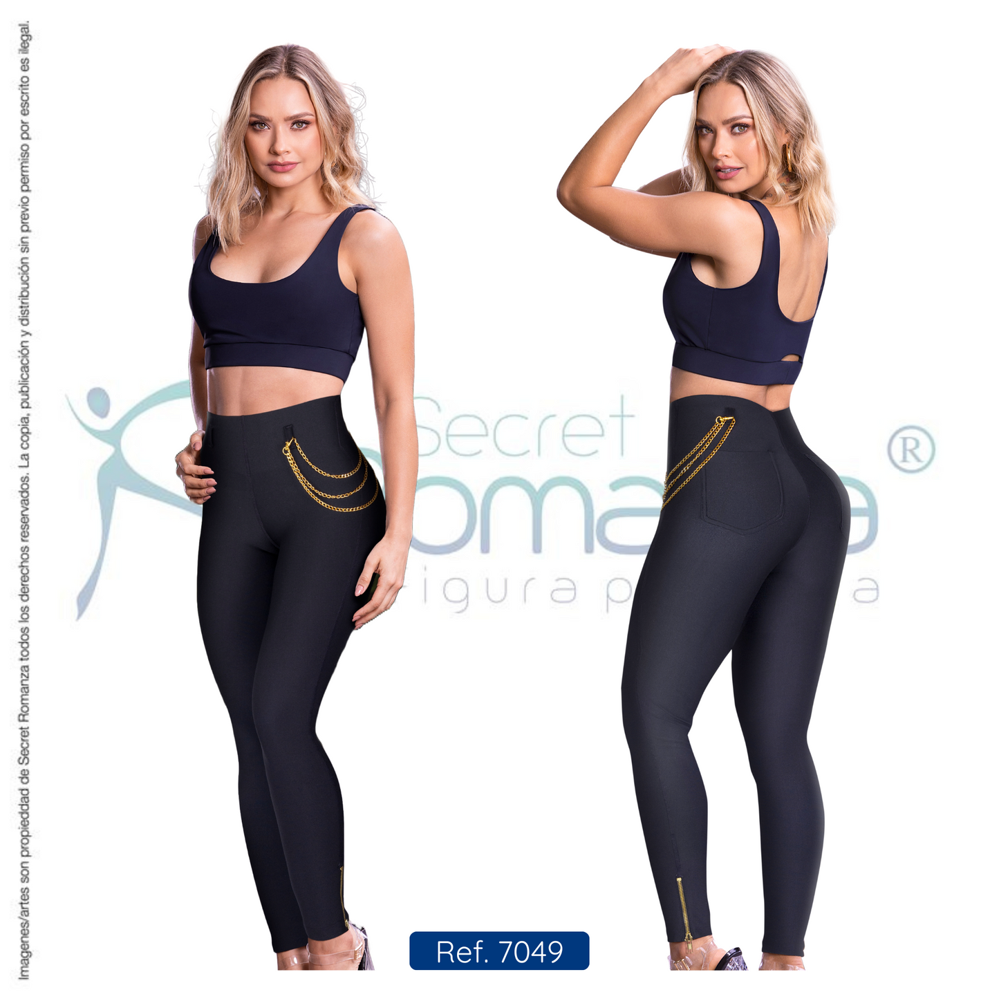 Mod. 7049 Leggins Casual con cadenas
