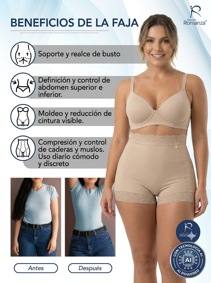 Ref. 3506 faja powernet cintura alta