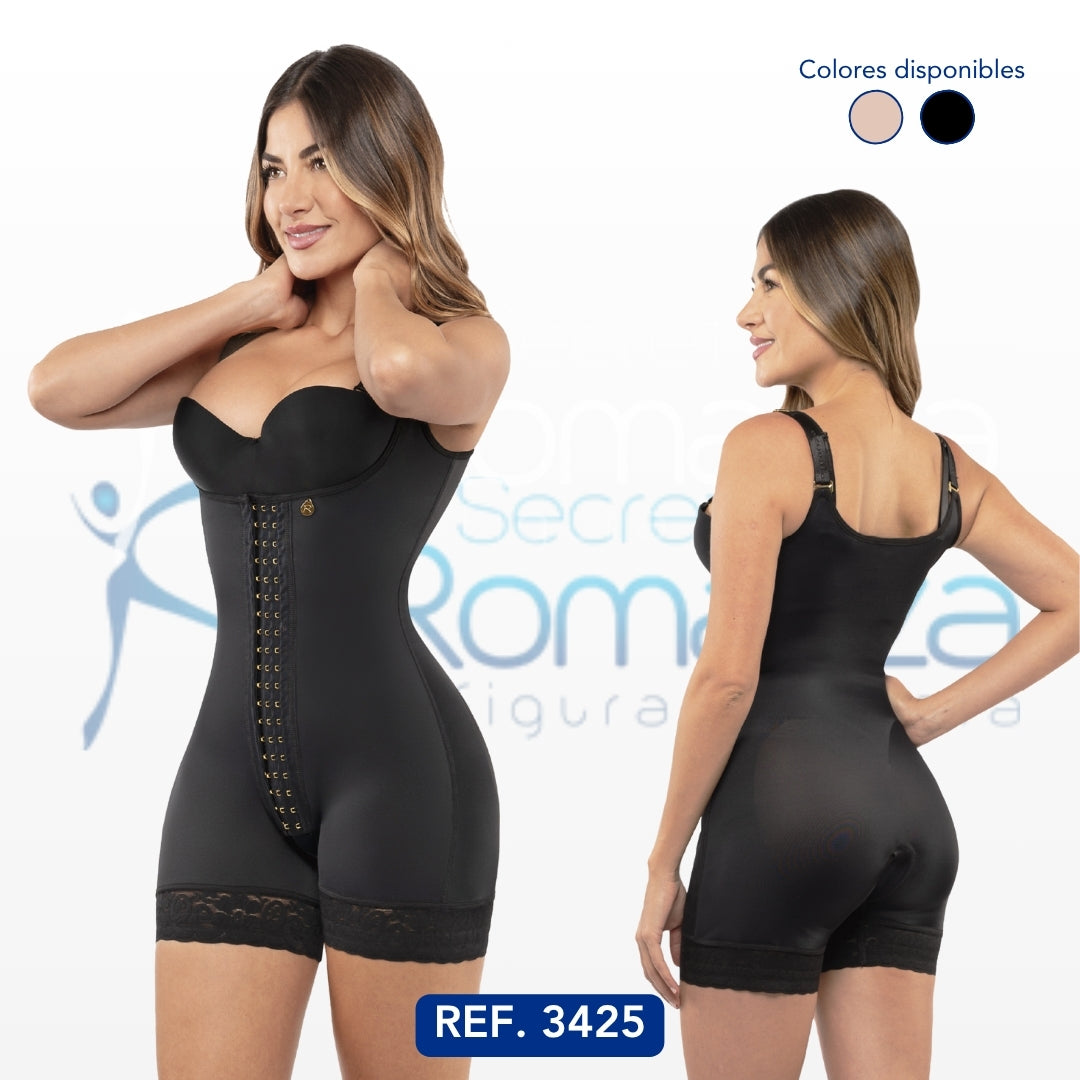 Mod. 3425 Cachetero senos libres con broches tapaperineal abierta