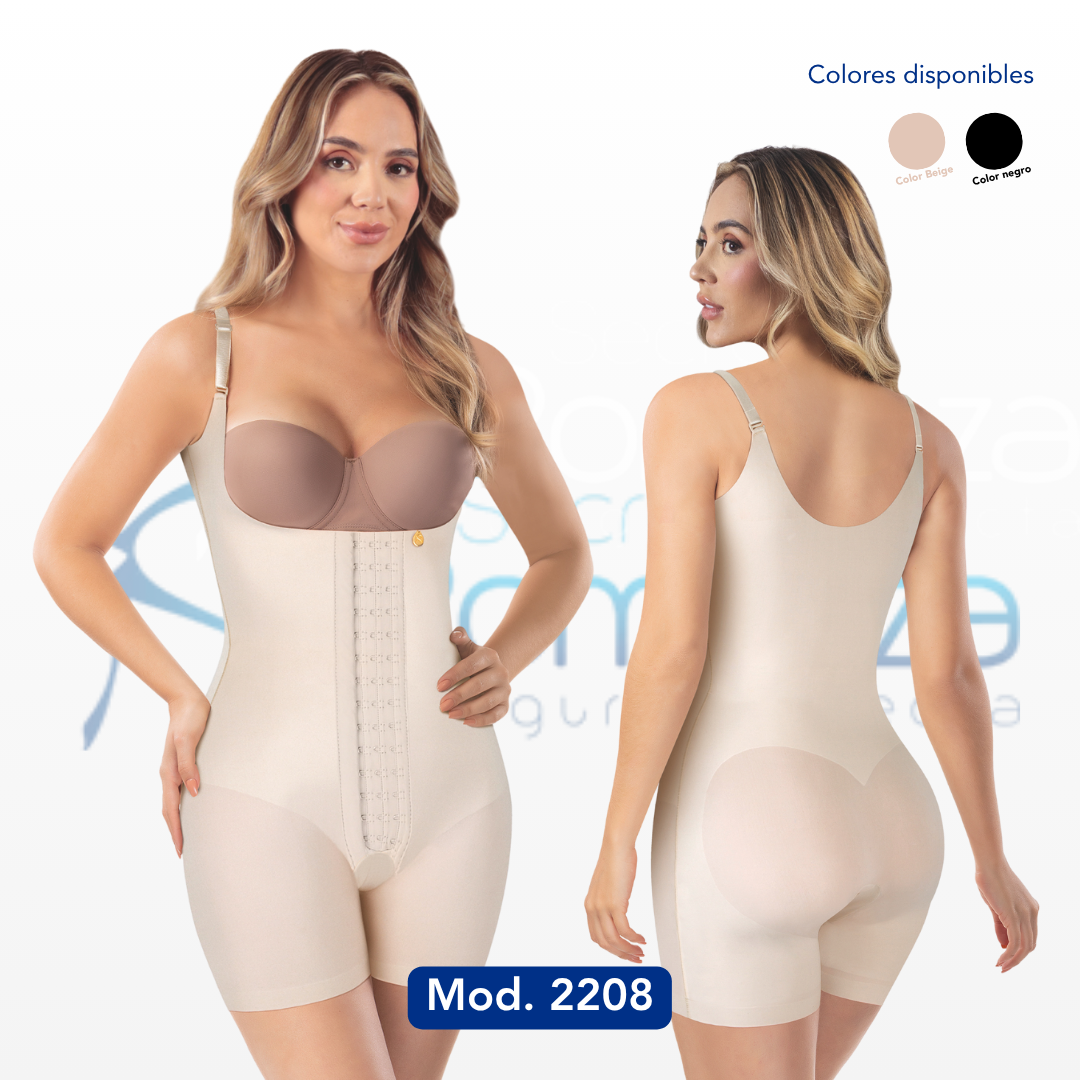 Mod 2208 Short Senos Libres Tapa Abierta con Broches