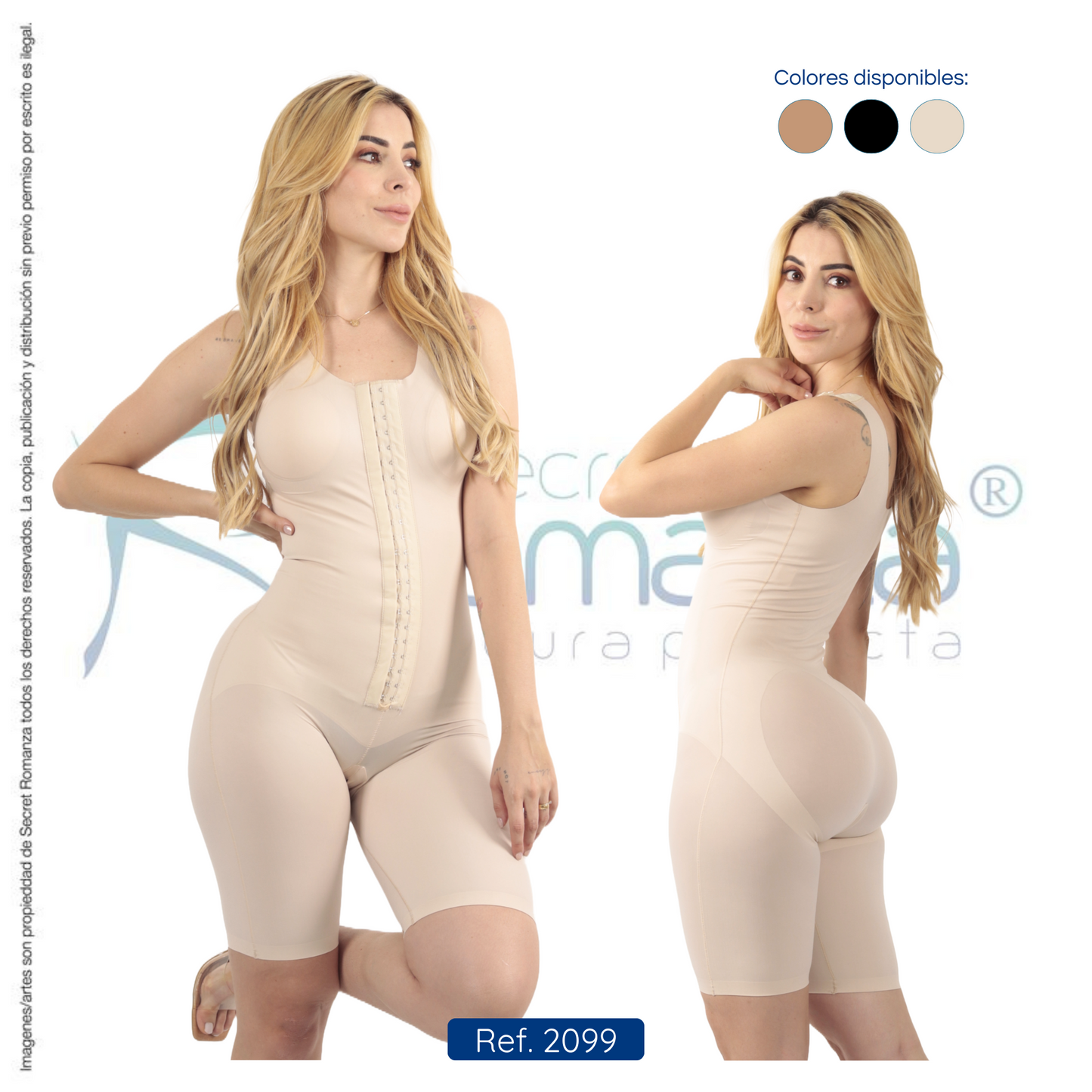 Mod. 2099 Faja a la rodilla con broches en el frente