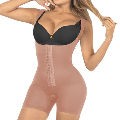 Mod. 2101 Faja Short espalda alta con broches.