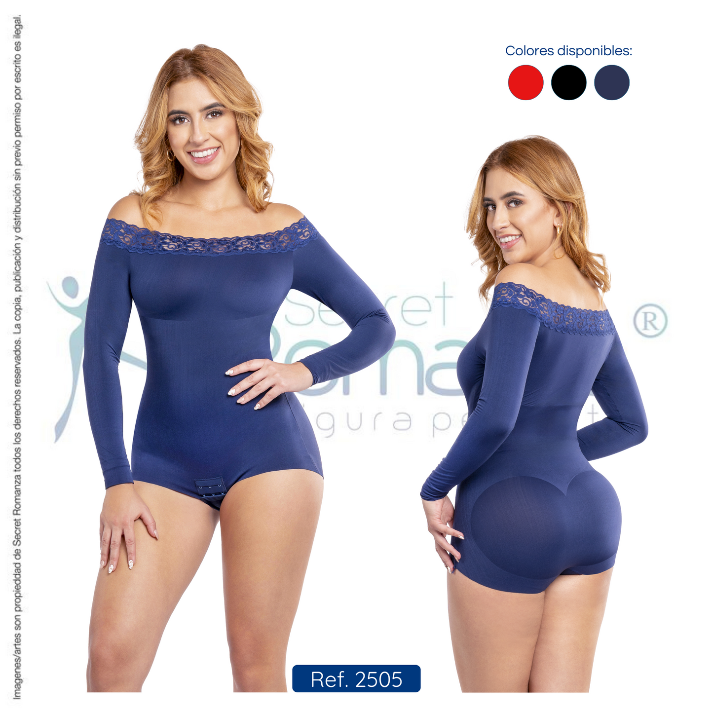 Mod. 2505 Body exterior escote bandeja manga larga