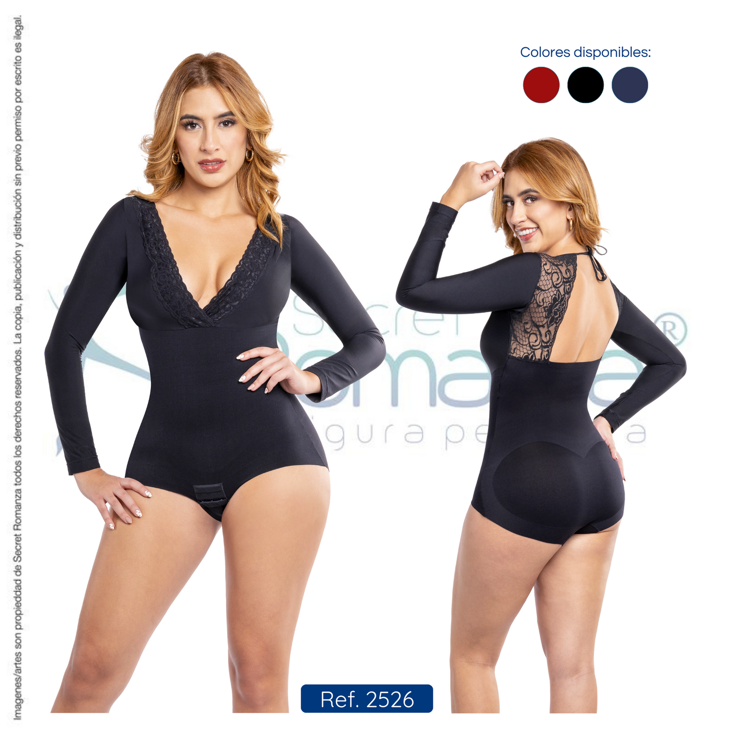 Mod. 2526 Body exterior con encaje en la espalda