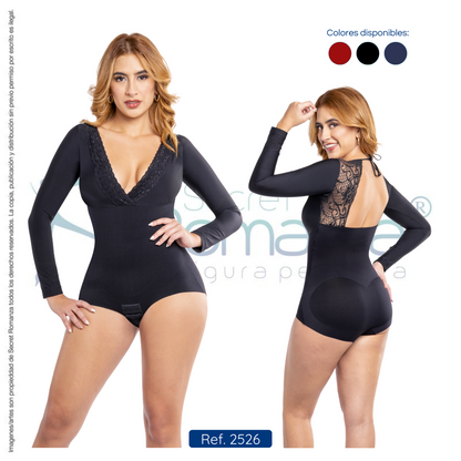 Mod. 2526 Body exterior con encaje en la espalda
