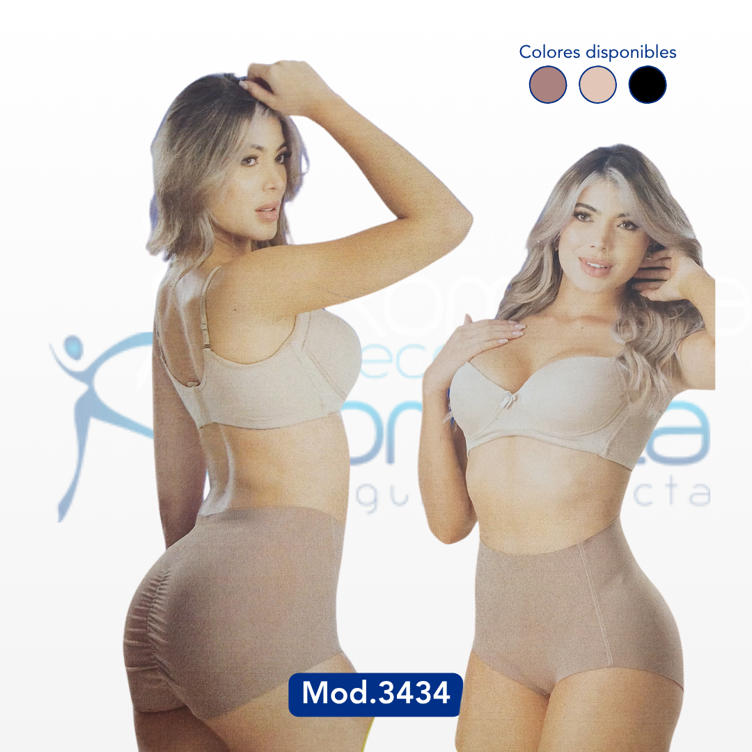 Mod. 3434 Faja tipo cachetero levanta glúteo con elástico