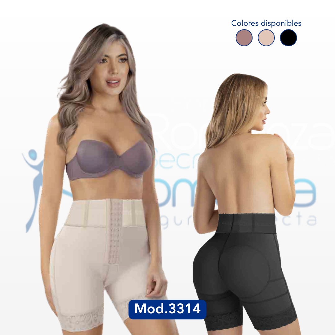 Mod. 3314 Short cintura alta con broches