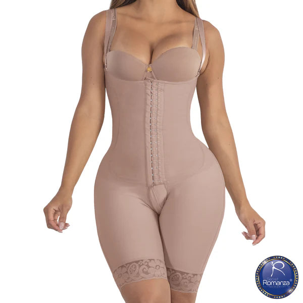 Ref. 3173 Faja a la rodilla senos libres con espalda alta