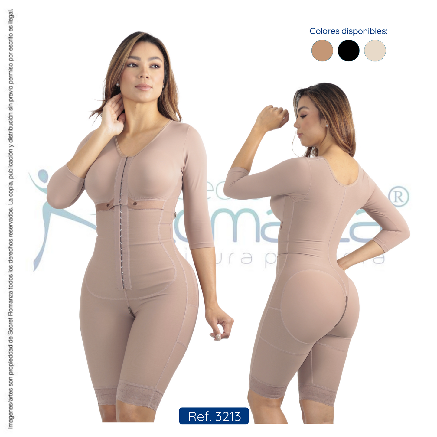 Mod 3213 A la rodilla con mangas y copa