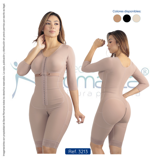 Mod 3213 A la rodilla con mangas y copa