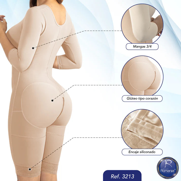 Ref. 3213 Faja completa a la rodilla con brasier