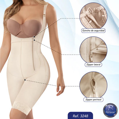 Mod 3248. A la rodilla senos libres con zipper
