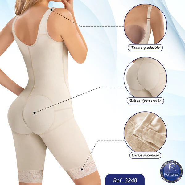 Mod 3248. A la rodilla senos libres con zipper