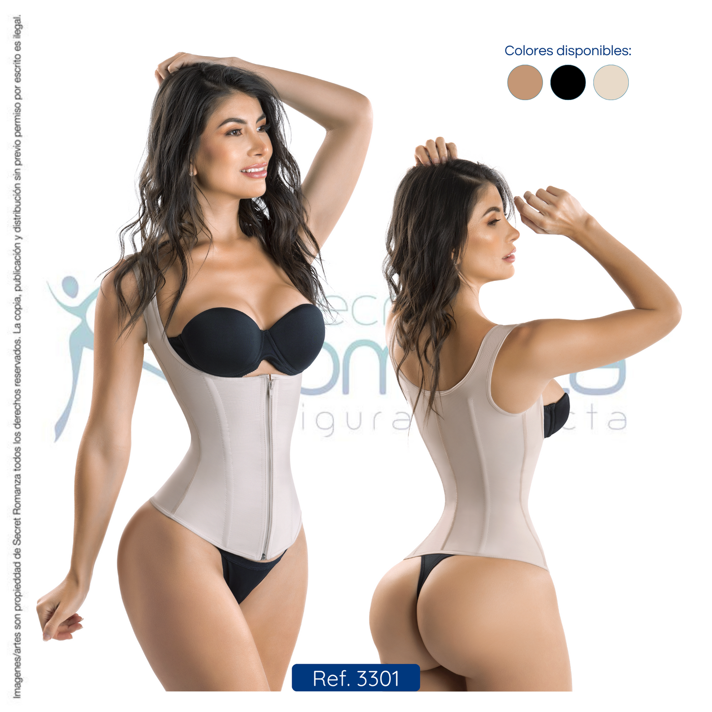 Mod. 3301 Chaleco silueta reloj de arena.