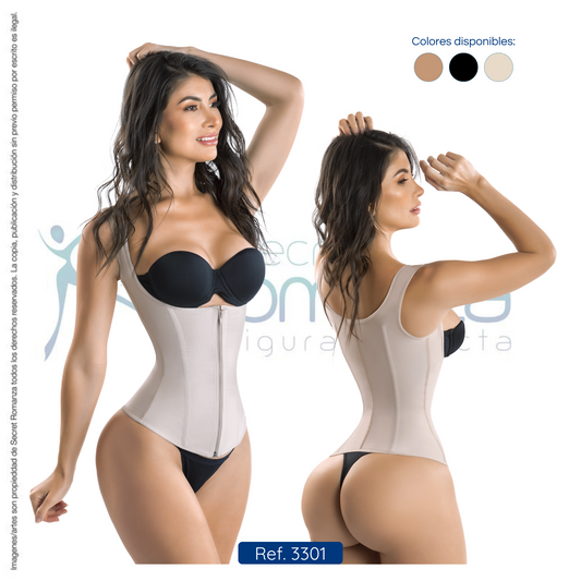 Mod. 3301 Chaleco silueta reloj de arena.