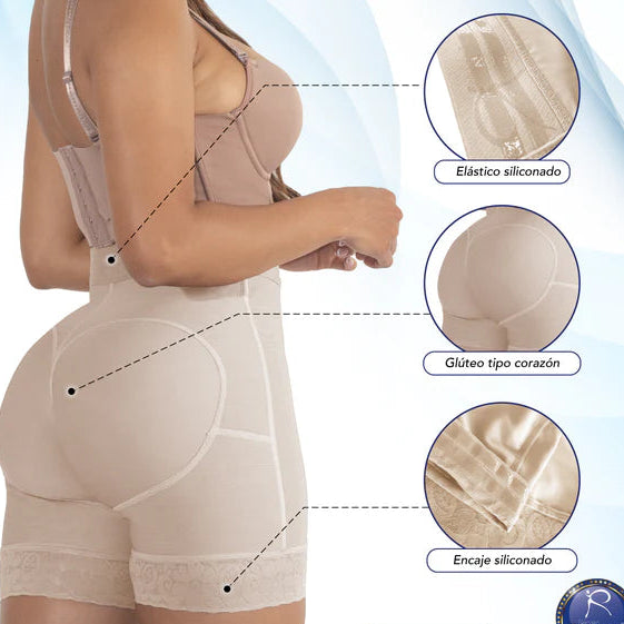 Mod. 3314 Short cintura alta con broches