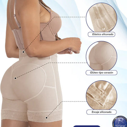 Mod. 3446 Faja tipo short cintura alta, elástico en cintura con varillas plásticas