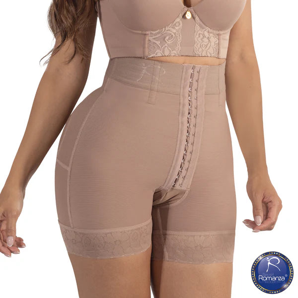 Mod. 3446 Faja tipo short cintura alta, elástico en cintura con varillas plásticas