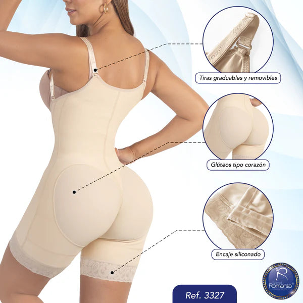 Ref. 3327 Faja tipo short silueta reloj de arena