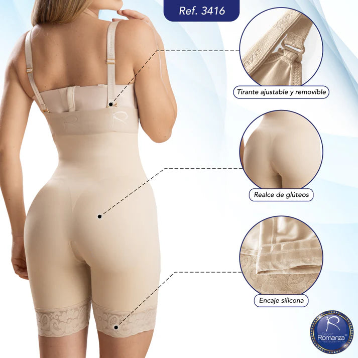 Mod 3416 Faja invisible Tipo short, strapless