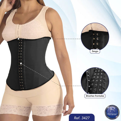 Ref.3427 Cinturilla powernet invisible Gold con broche frontal y varillas metalicas
