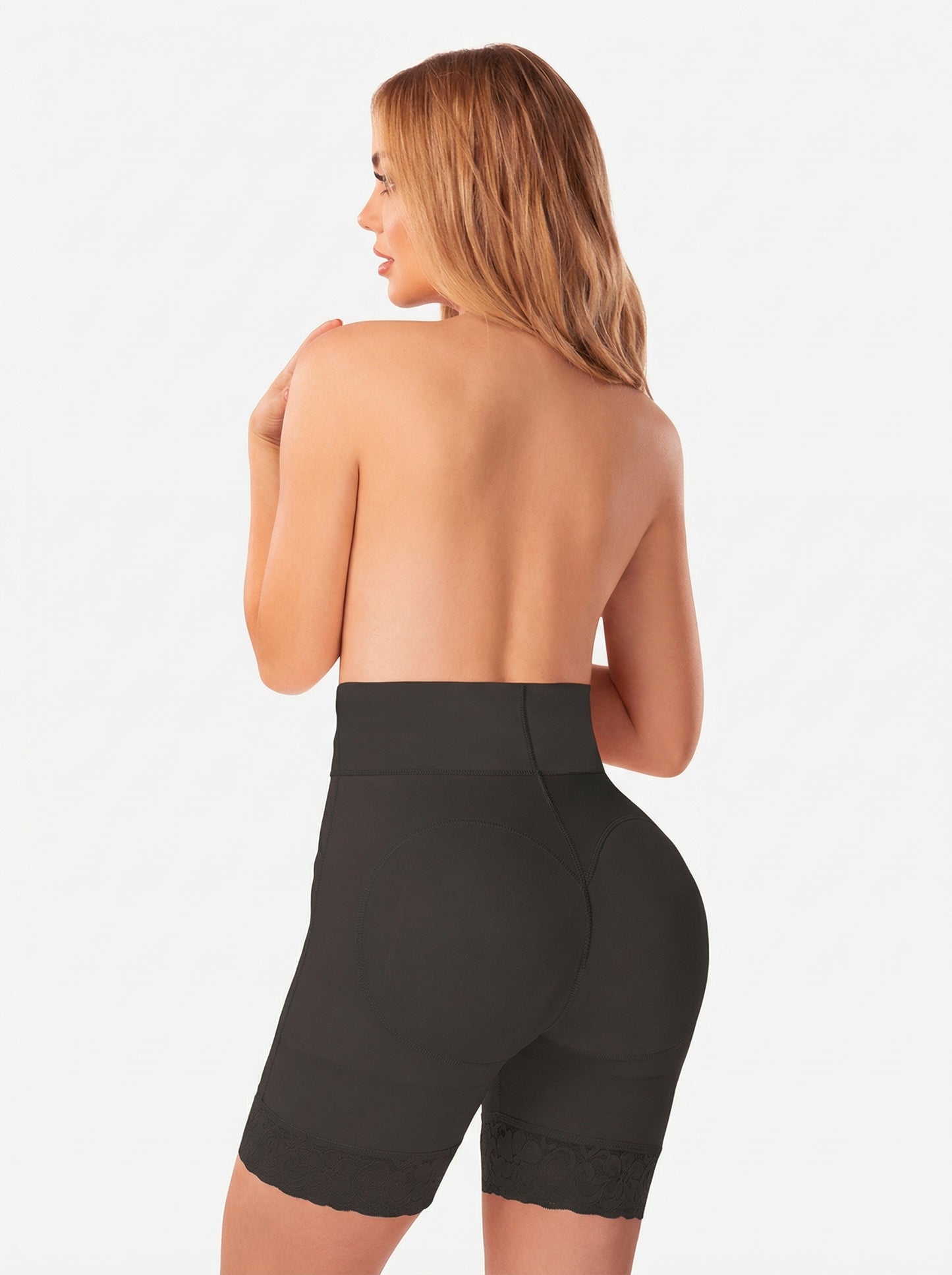 Mod. 3446 Faja tipo short cintura alta, elástico en cintura con varillas plásticas