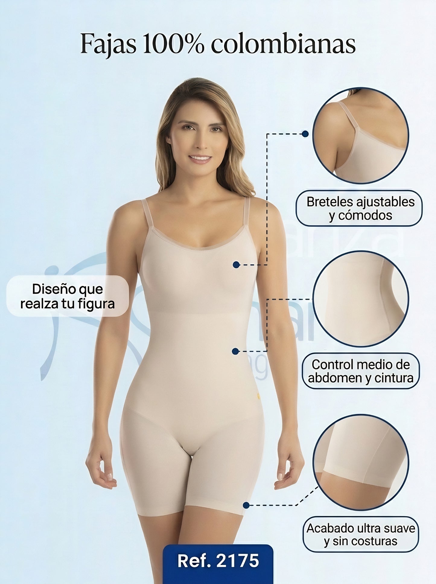 Mod.2175  Short Invisible con tirantes Finos