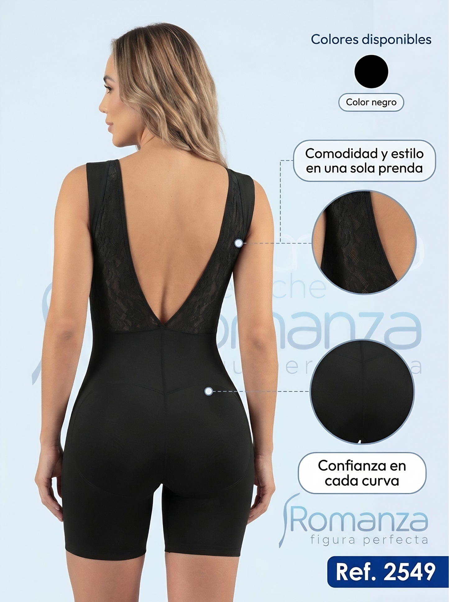 Mod.2549 Smart secret Fashion tipo short con encaje en busto y espalda