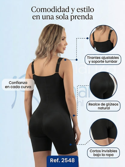 Mod.2548 Smart secret fashion tipo short con encaje en busto y tirantes