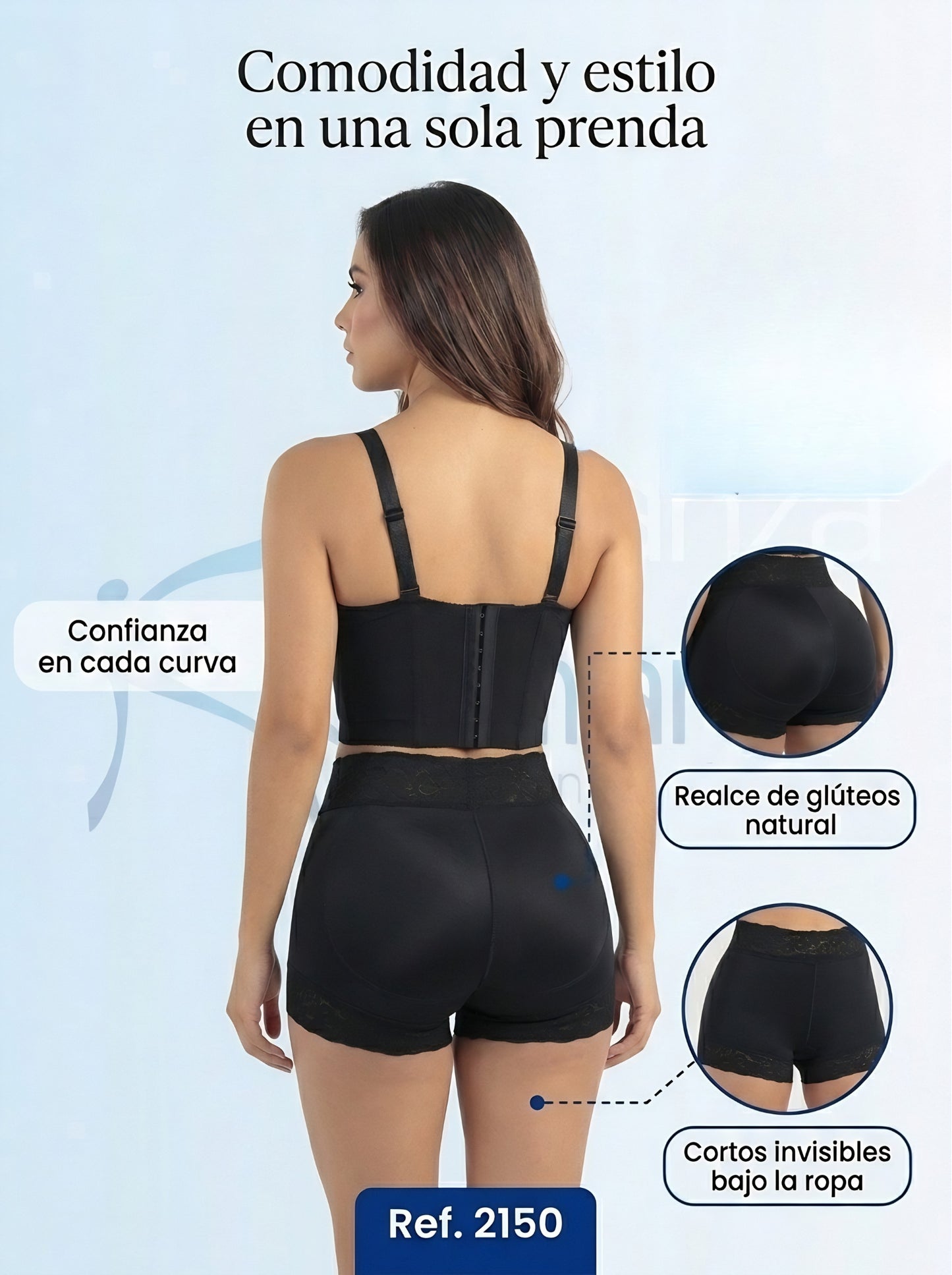 Mod. 3445 Panty Cachetero con glúteo prehormado