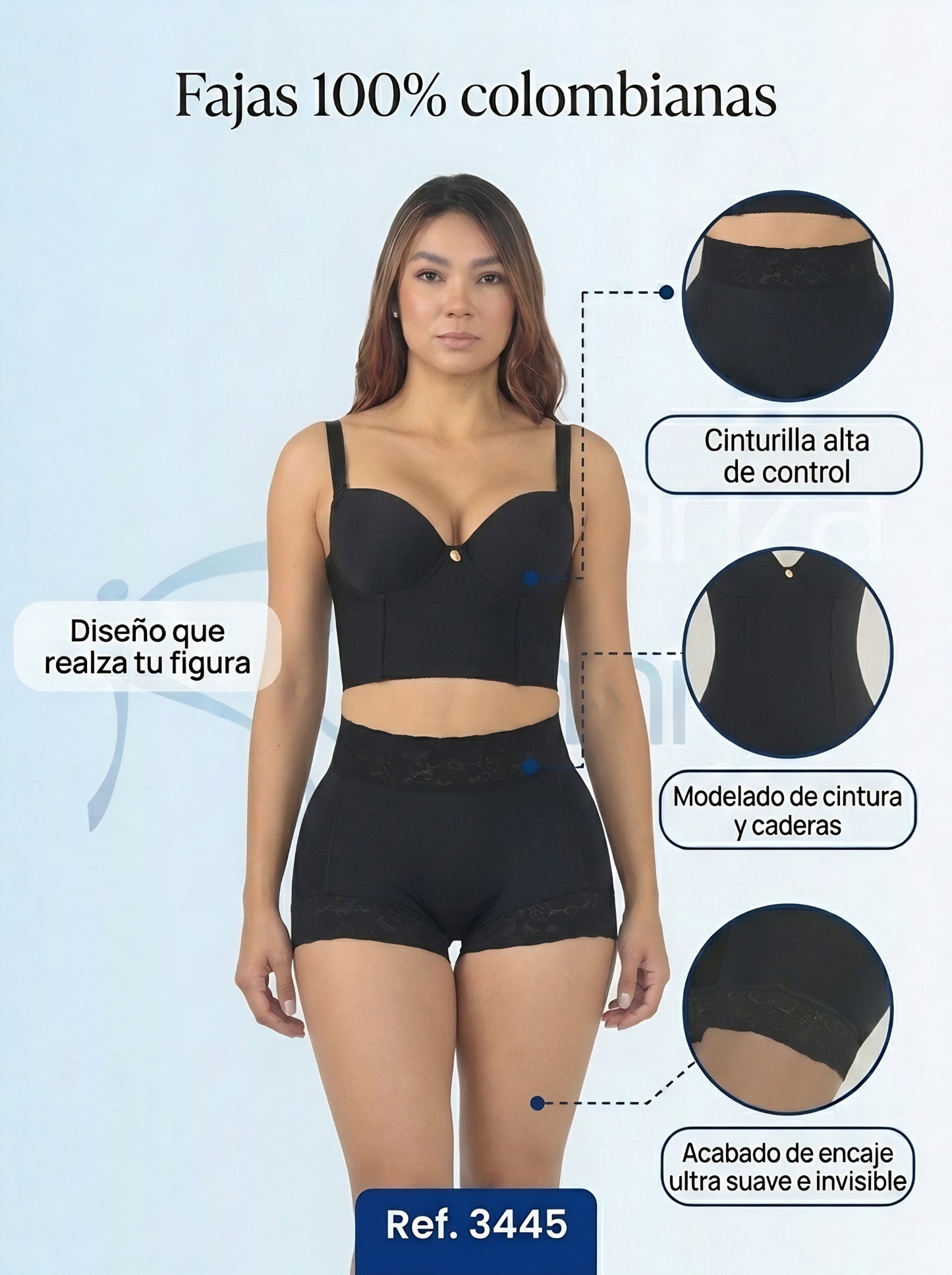 Mod. 3445 Panty Cachetero con glúteo prehormado