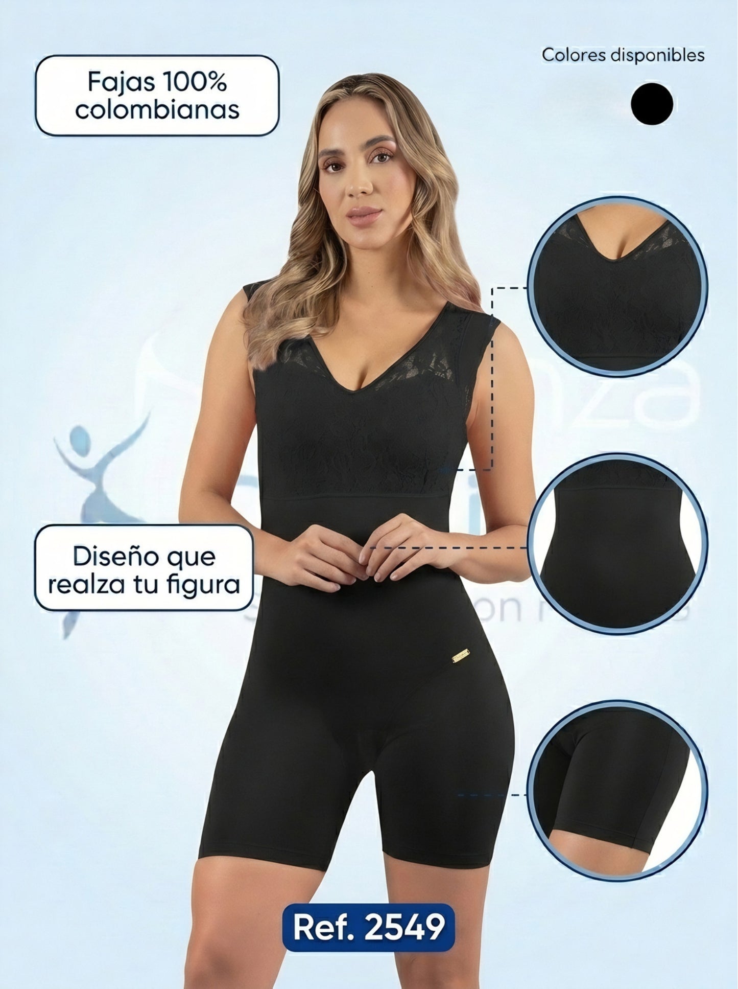 Mod.2549 Smart secret Fashion tipo short con encaje en busto y espalda