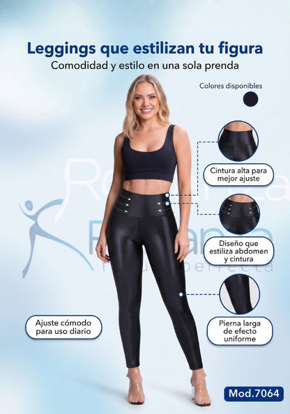 Leggins Up casual imitación de cuero Ref. 7064