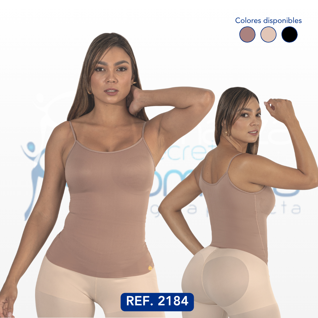 Mod. 2184 Faja tipo camiseta con copas prehormadas