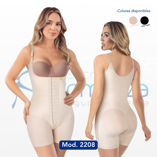 Mod 2208 Short Senos Libres Tapa Abierta con Broches