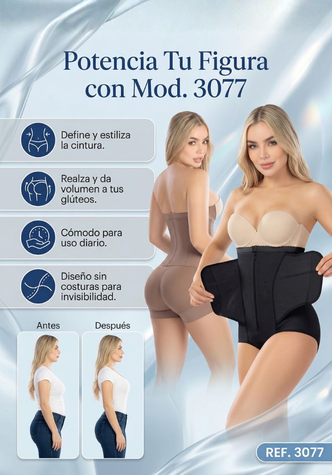 Mod,  3077  Post parto con velcro ajuastable