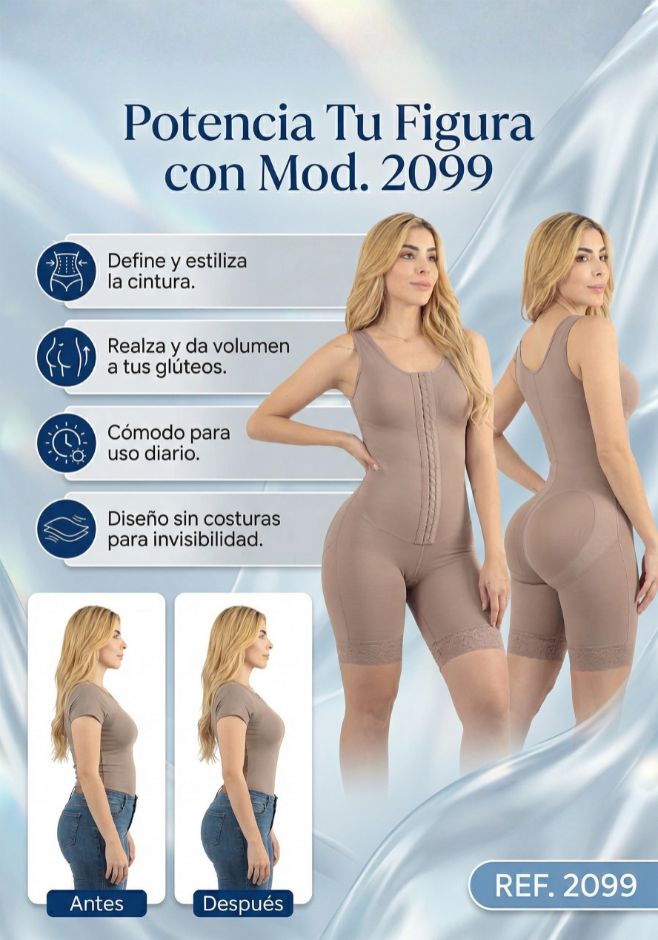 Mod. 2099 Faja a la rodilla con broches en el frente