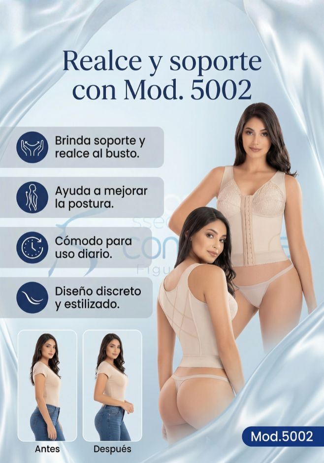 Mod.5002 Brasier Talle Larga En Powernet