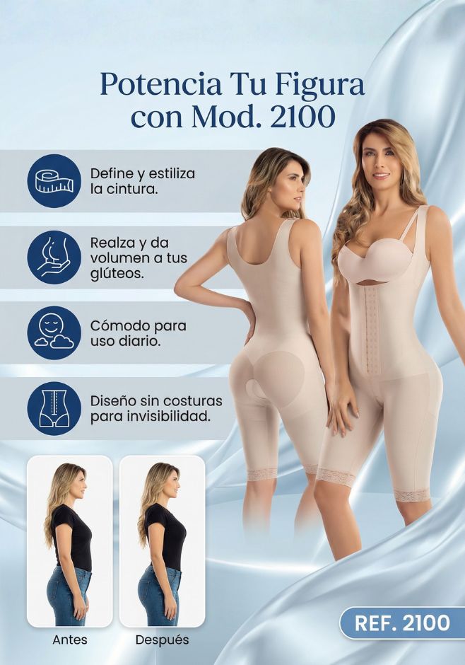 Mod. 2100 senos libres a la rodilla con broches