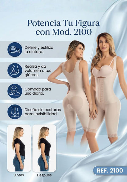 Mod. 2100 senos libres a la rodilla con broches