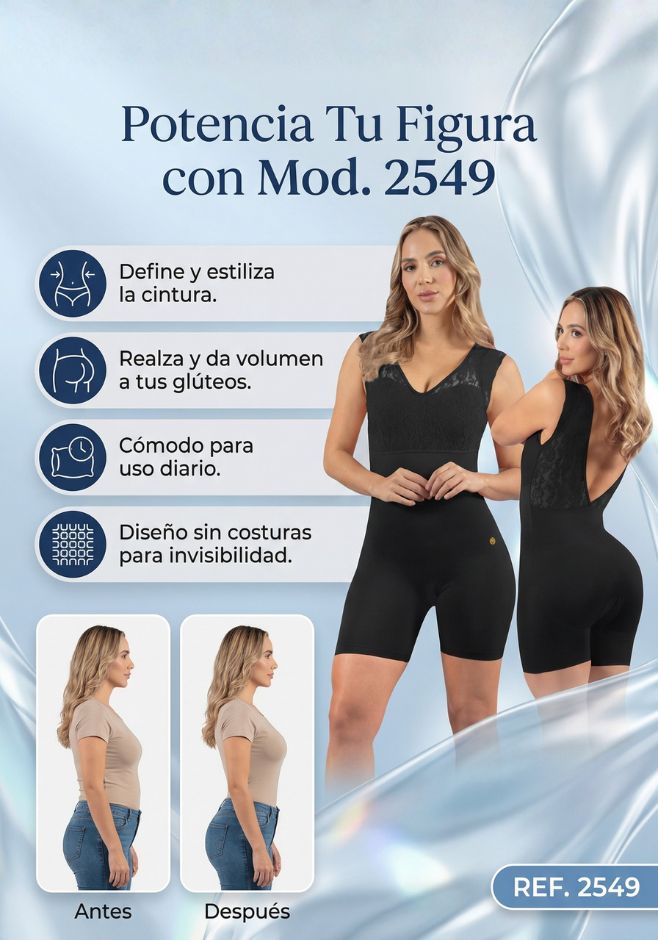 Mod.2549 Smart secret Fashion tipo short con encaje en busto y espalda