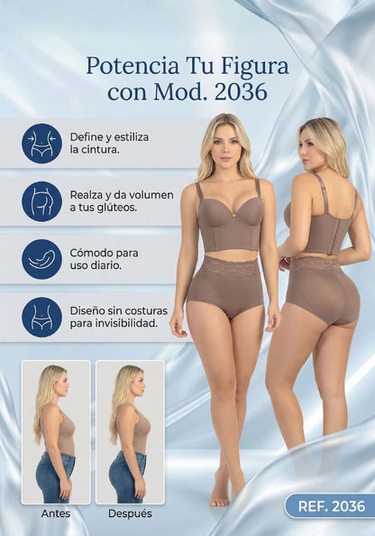 Mod. 2036 Panty a la cintura levanta cola