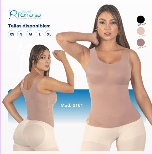 Mod 2181 Camiseta Copas Prehormadas con Tirante Ancho